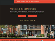 Tablet Screenshot of clubcreekapartments.com